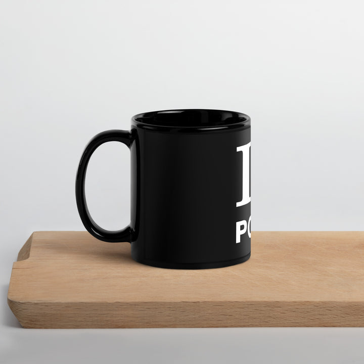 I Love Poker Black Glossy Mug