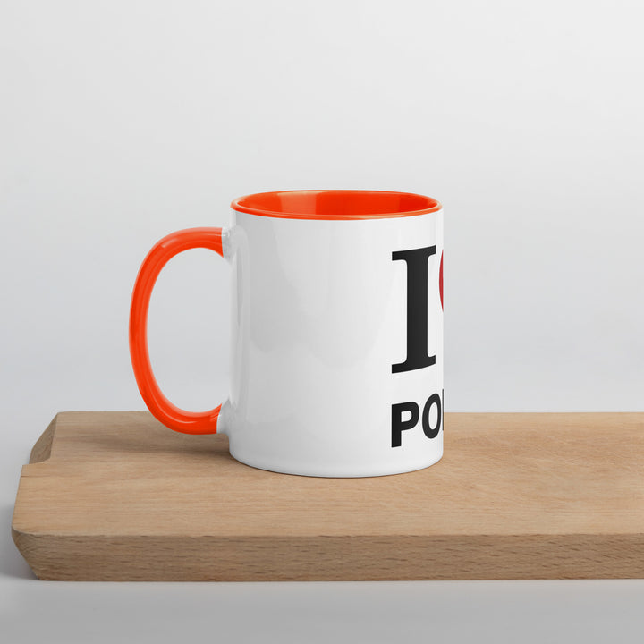 I Love Poker Mug with Color Inside