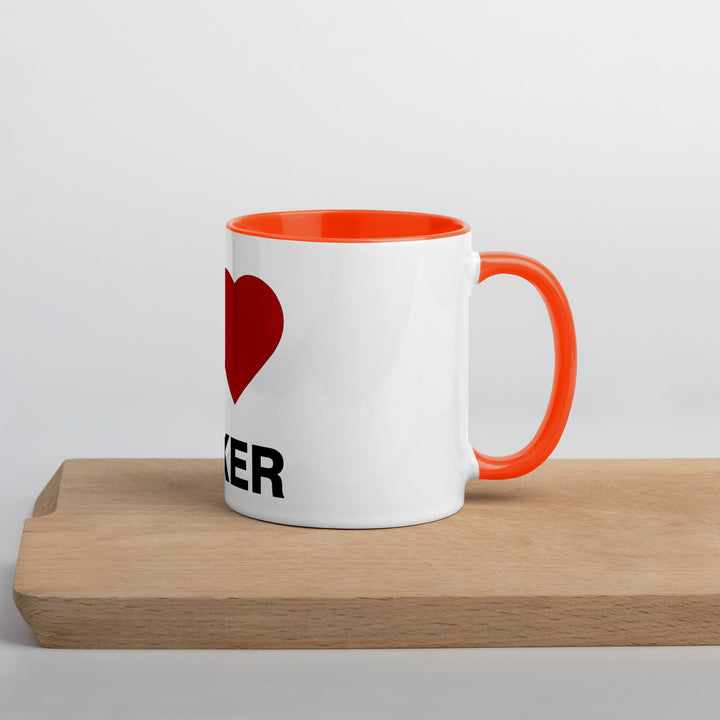 I Love Poker Mug with Color Inside